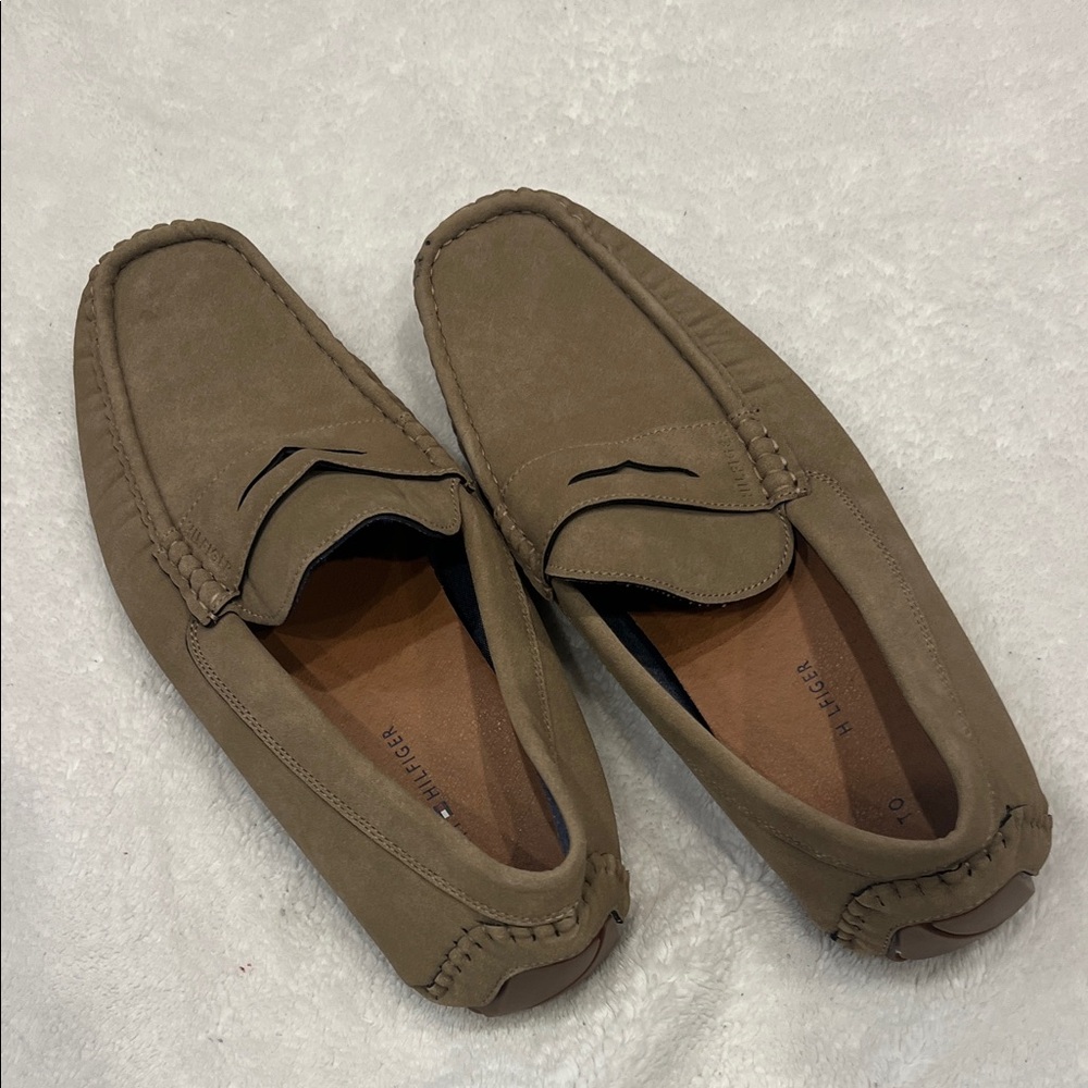 Tommy Hilfiger Men's Brown Slip-On Loafers